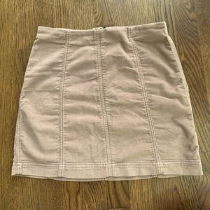 Free People Tan Corduroy Mini Skirt - Size 8